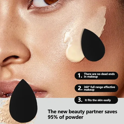 Set De 12 Brochas De Maquillaje Con Cubeta, Esponja Y Polvos