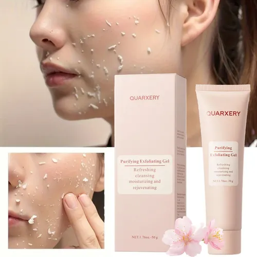 Gel Exfoliante Facial Quarxery Purificante 50 G Todo Tipo De Piel Día/noche