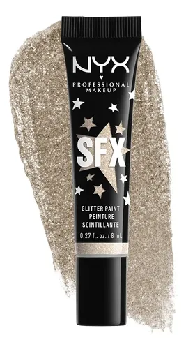 Glitter Para Cara Y Cuerpo Hallowen, Nyx Professional Makeup Color De La Sombra Graeyard Glam
