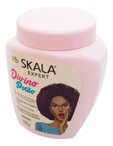 Skala Divino Potao Máscara Vegana Crema Peinar Rulos