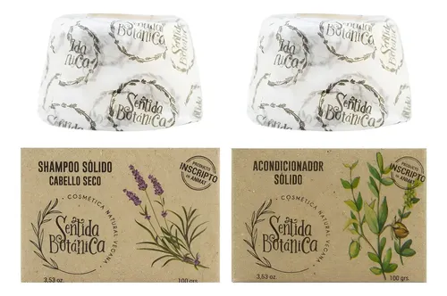 Sentida Botánica Kit Shampoo Solido + Acondicionador Vegano