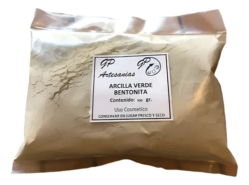 Arcilla Verde Bentonita X500gr. Apta Cosmética Y Fundición