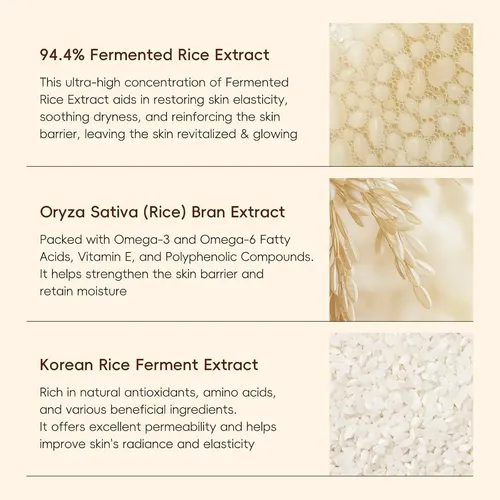 Conjunto De Cuidado De La Piel De Arroz De 5pcs Para Mujeres