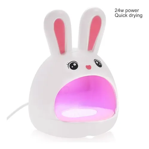 Mini Cabina Uñas LED UV Skinar Secado Rápido 60s Conejito Gatito