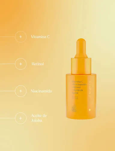 Sérum Facial The Glow Factor C Bright Oil con Vitamina C, Niacinamida y Retinol x 30 mL