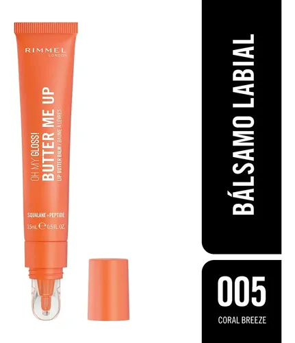 Bálsamo Labial Oh My Gloss Butter Me Up Rimmel London – Coral Breeze