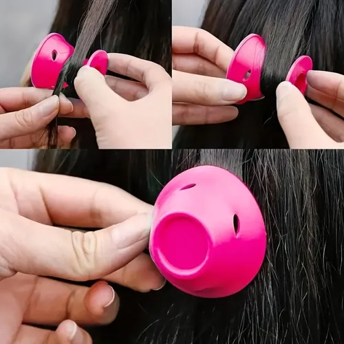 30 Rulos Sin Calor Espiral Hongo Todo Cabello
