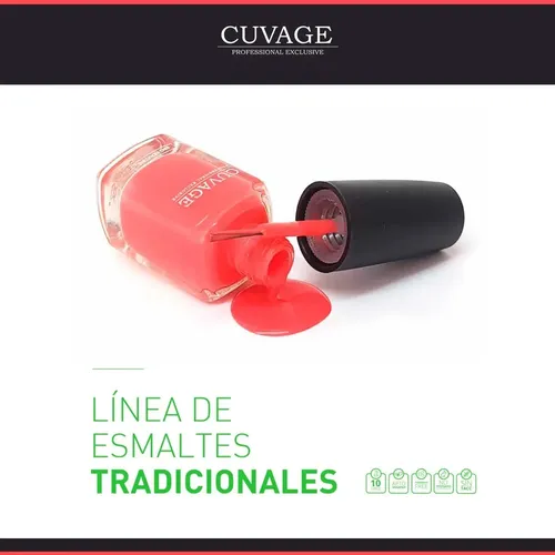 Cuvage Esmalte Tradicional Uñas Manicuria Apto Vegano  X11ml
