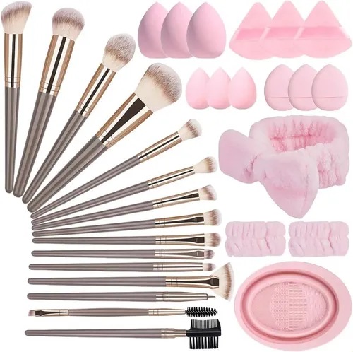 Juego De Brochas De Maquillaje De 31 Piezas: Juego Completo