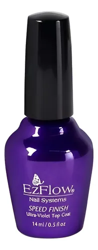 Esmalte Semiperanente Uv Ezflow Top Coat Speed Finish Brillo