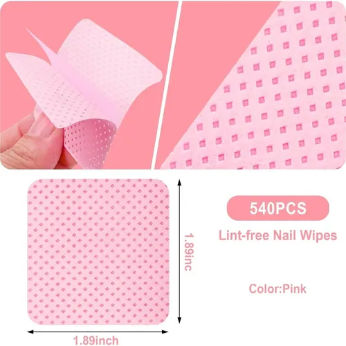Toallitas Para Uñas Sin Pelusas 540pcs