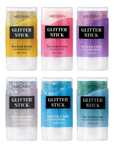 Palillos Iluminadores Meidian Para Cuerpo Y Cabello – 6 Uds