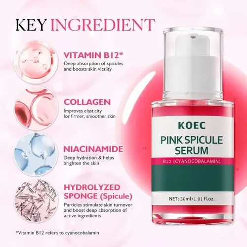 Tónico Revitalizante Para La Piel Rosa Koec, Esencia Líquida