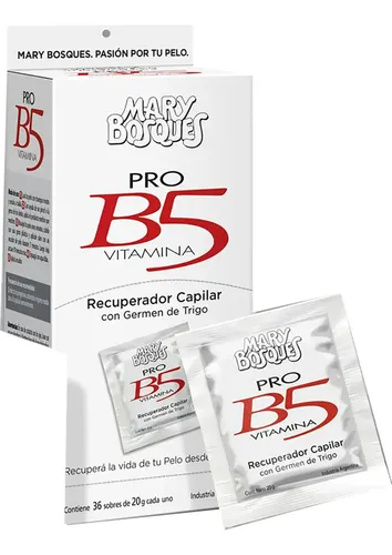 Mascara Mary Bosques Recuperador Capilar Vitamina B5 20g X36