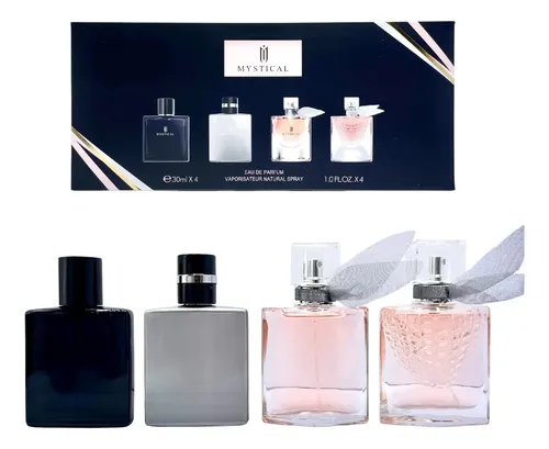 Set Perfumes Mystical 4x30ml Spray Vegano Floral Cruelty Free