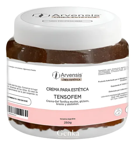 Crema Tonificante Tensofem Gluteos Abdomen 250gr Arvensis