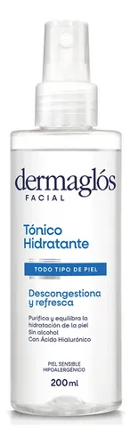 Tonico Dermaglos Facial Tónico Hidrata Descongestivo 200 Ml