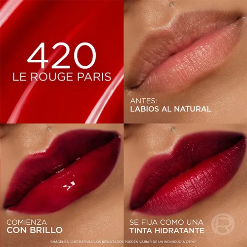Serum Labial Hidratante Hyaluron Tint L’oréal Paris Tono 420 Le Rouge Paris