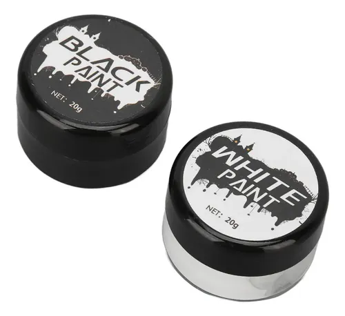 Kit De Pintura Facial De Halloween En Blanco Y Negro Altamen
