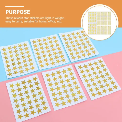 50 Hojas De Pegatinas Estrellas Adhesivas En Forma De Estrel