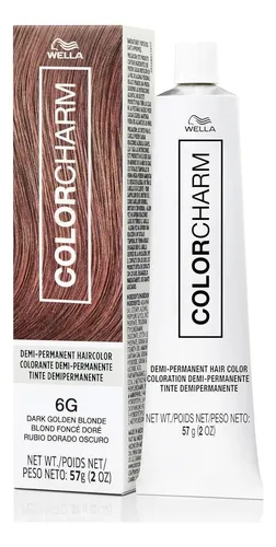 Colorcharm Color Permanente Demi Para Cabello 6g Dorado