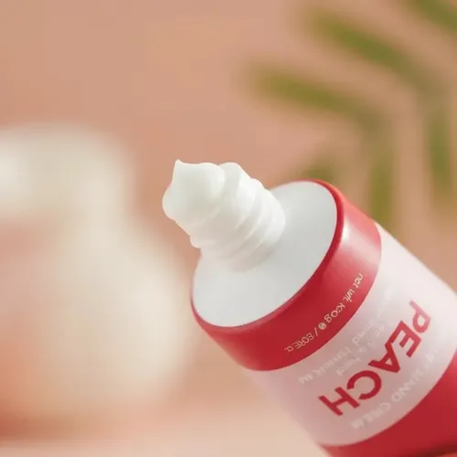 Crema para Manos Coreana Tenzero Hidratante con Durazno de 100g