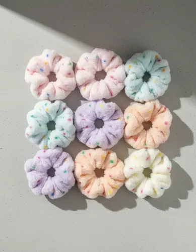 Pack X 12 Colitas Scrunchies Colores Surtidos