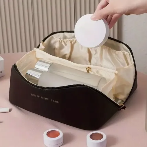 Neceser Portacosmetico Maquillaje Viaje Impermea Simil Cuero