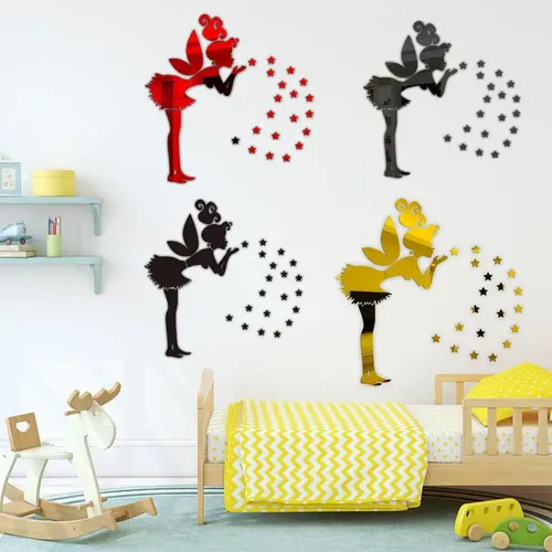 Yt Pegatinas De Pared Con Espejo 3d, Calcomanías Acrílicas D