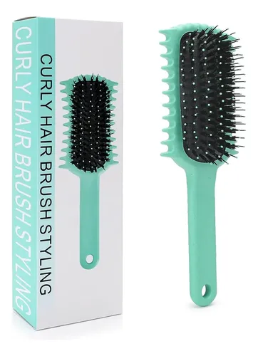 !cepillo Para Cabello Rizado, Cepillo Definidor De Rizos…^ Green Brush