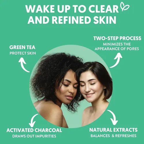 Mascarilla Capilar De Té Verde Y Carbón, Kit De 2 Pasos