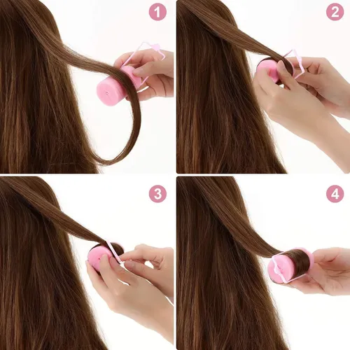 Rulos De Espuma Geyoga 18 Piezas Rosa 4.06×7.11cm
