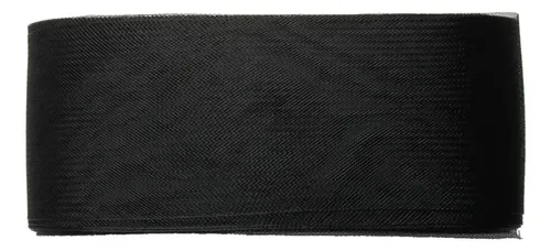 25 Yards Cinta De Malla Elástica De Crinolina Negro