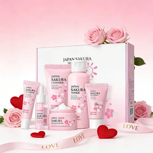 Set 6 Productos Cuidado Facial Japan Sakura Gift