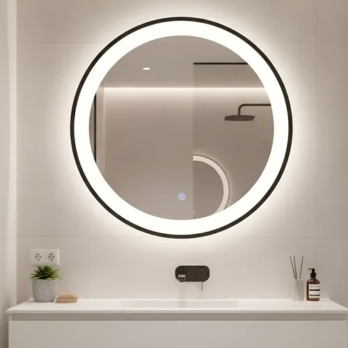 Espejo Pared Luz Led Tactil Luz Fría Cálida Neutra Con Usb