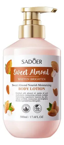 Body Lotion Sadoer Sweet Almond Whiten Brighten 500 Ml
