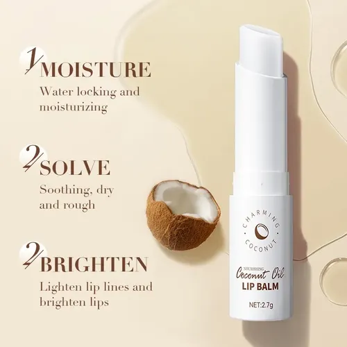 Bálsamo Labial De Coco Mascarilla Hidratante Para Labios