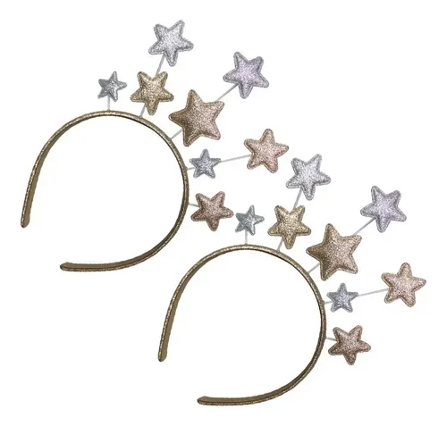 2 Diademas Para Niños Con Forma De Estrella De Pelo S