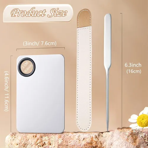 Paleta Para Mezclar Maquillaje, Marca Cosmética De Acero Ino