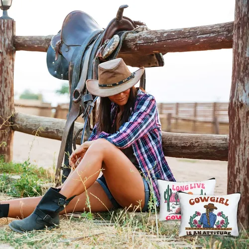 Bolsa De Maquillaje Reginary Cowgirls Disco Western, 18 Unid