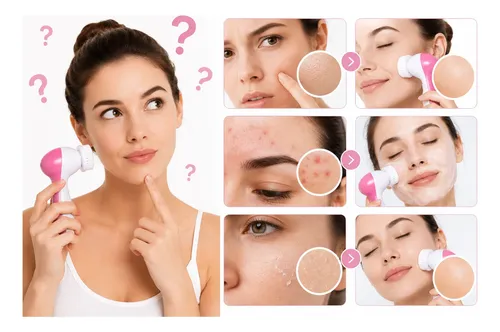 Cepillo Facial 5 En 1 Masajeador Limpiador