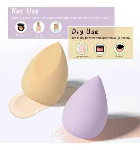 Set De Esponjas De Maquillaje Costica Beauty Blender, 4 Unid