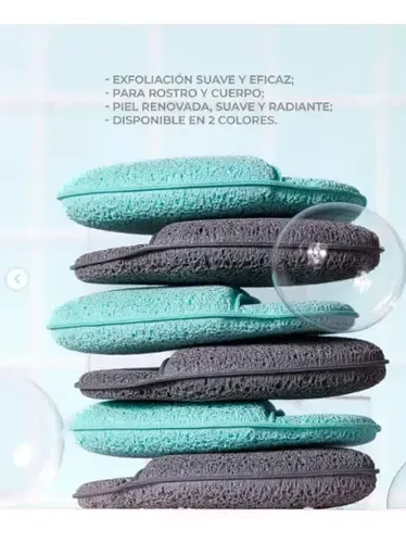 Esponja Exfoliante Ruby Rose Rubyskin Cleangirl Hba7000 Gris Tamaño de la esponja Mediana
