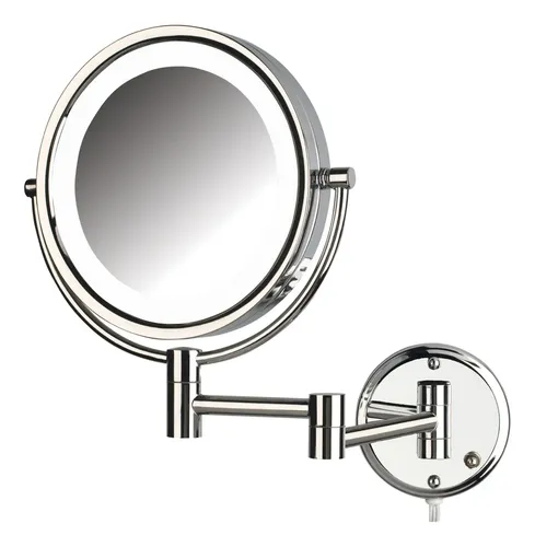 Espejo De Maquillaje Jerdon Para Pared Con Luces Y Aumento 8