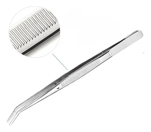 Pinza Curva Plata 6.1” Precisión Universidad