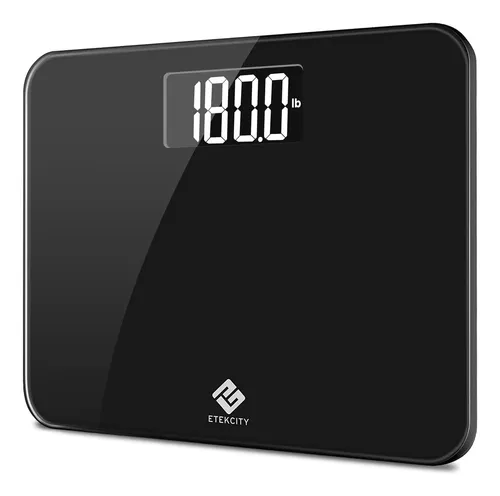 Bascula De Bano Etekcity Para Cuerpo Para Personas, Plata… Negro