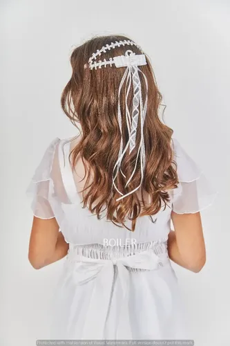 Accesorio Cabello Niña Comunion Cortejo Casco Nena Pelo