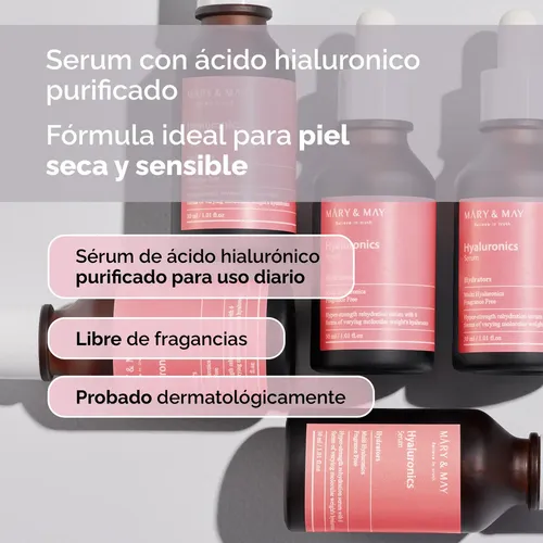 Mary & May Sérum Hidratante Ácido Hialurónico Para Rostro 30ml