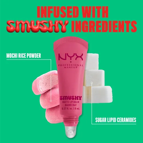 Nyx Bálsamo Labial Mate Smushy Matte Rosa 9 G