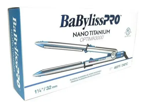 Plancha Pelo Babyliss Profesional Optima 3000 Alisado 465°f Color Celeste
